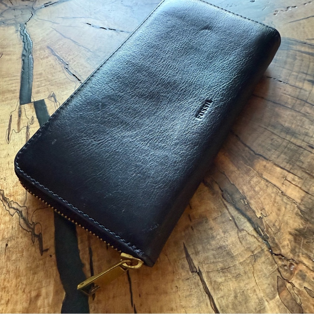Fossil Black Leather Wallet
